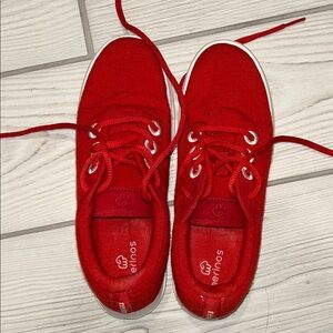Merinos Red Merino Wool Sneakers Size 6